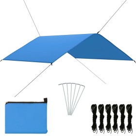 Blue garden awning 4x4 m by vidaXL, Umbrellas - Ref: Foro24-93060, Price: 31,99 €, Discount: %