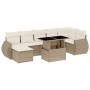 Garden sofa set with 8 pieces of synthetic beige rattan and cushions. | Foro24|Onlineshop| Casa, Jardín y Más Foro24.es