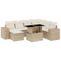 Garden sofa set with 8 pieces of synthetic beige rattan and cushions. | Foro24|Onlineshop| Casa, Jardín y Más Foro24.es