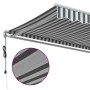 Toldo retráctil automático gris antracita y blanco 600x300 cm de , Toldos - Ref: Foro24-3310242, Precio: 485,11 €, Descuento: %