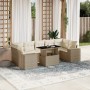 Garden sofa set with 8 pieces of synthetic beige rattan and cushions. | Foro24|Onlineshop| Casa, Jardín y Más Foro24.es