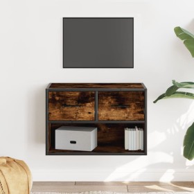 Comprar Mueble de TV madera y metal roble ahumado