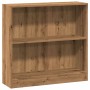 Handcrafted engineered wood oak bookshelf 80x24x76 cm | Foro24|Onlineshop| Casa, Jardín y Más Foro24.es