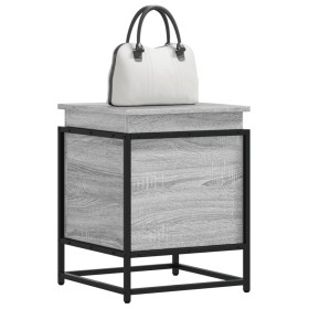 Storage box with Sonoma grey wood lid 40x40x51.5 cm by , Storage baskets - Ref: Foro24-848792, Price: 53,89 €, Discount: %