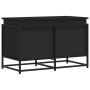 Storage box with black engineered wood lid 80x40x51.5 cm by , Storage baskets - Ref: Foro24-848799, Price: 84,24 €, Discount: %