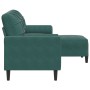 3-seater sofa with dark green velvet ottoman 180 cm by , Sofas - Ref: Foro24-3278269, Price: 330,05 €, Discount: %