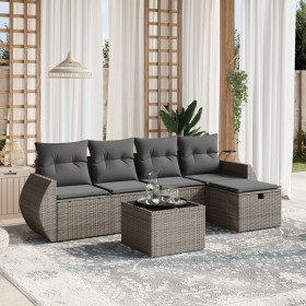 Comprar Set de muebles de jardín 6 pzas y cojines