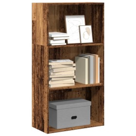 Engineered wood bookshelf in aged color, 60x30x114 cm by , Bookcases and shelves - Ref: Foro24-857906, Price: 57,23 €, Discou...