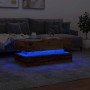 Aged wood coffee table with LED lights 90x50x40 cm by , Coffee table - Ref: Foro24-857718, Price: 97,94 €, Discount: %