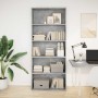 Estantería madera ingeniería gris hormigón 80x30x189cm de , Librerías y estanterías - Ref: Foro24-3314672, Precio: 100,93 €, ...