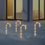 Ambiance Set of 4 Christmas candy cane sticks with lights by , Christmas lights - Ref: Foro24-447607, Price: 20,36 €, Discoun...