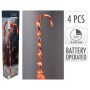 Ambiance Set of 4 Christmas candy cane sticks with lights by , Christmas lights - Ref: Foro24-447607, Price: 20,36 €, Discoun...