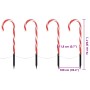 Ambiance Set of 4 Christmas candy cane sticks with lights by , Christmas lights - Ref: Foro24-447607, Price: 20,36 €, Discoun...