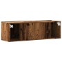 TV-Wandmöbel aus gealtertem Holzwerkstoff 100x30x30 cm von , TV-Möbel - Ref: Foro24-856018, Preis: 57,23 €, Rabatt: %