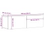 TV-Wandmöbel aus gealtertem Holzwerkstoff 100x30x30 cm von , TV-Möbel - Ref: Foro24-856018, Preis: 57,23 €, Rabatt: %