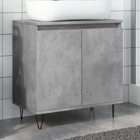 Armario de baño madera de ingeniería gris hormigón 58x33x60 cm de , Muebles de baño - Ref: Foro24-857216, Precio: 49,48 €, De...