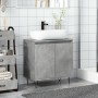 Engineered wood bathroom cabinet in concrete grey, 58x33x60 cm. by , Bathroom furniture - Ref: Foro24-857216, Price: 49,48 €,...