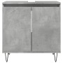 Badezimmerschrank aus grauem Beton-Ingenieurholz 58x33x60 cm von , Badezimmermöbel - Ref: Foro24-857216, Preis: 49,48 €, Raba...