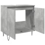 Armario de baño madera de ingeniería gris hormigón 58x33x60 cm de , Muebles de baño - Ref: Foro24-857216, Precio: 49,48 €, De...