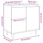 Badezimmerschrank aus grauem Beton-Ingenieurholz 58x33x60 cm von , Badezimmermöbel - Ref: Foro24-857216, Preis: 49,48 €, Raba...