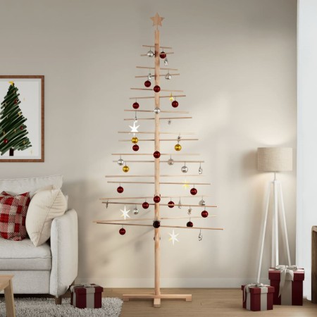 Árbol de Navidad de madera de adorno madera maciza pino 210 cm de , Arboles de navidad - Ref: Foro24-4019695, Precio: 38,90 €...