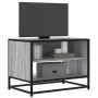 Mueble TV madera ingeniería y metal roble ahumado 61x40x46 cm | Foro24|Onlineshop| Casa, Jardín y Más Foro24.es