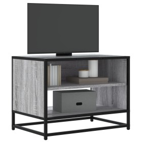 TV stand made of engineered wood and smoked oak