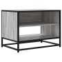 Mueble TV madera ingeniería y metal roble ahumado 61x40x46 cm | Foro24|Onlineshop| Casa, Jardín y Más Foro24.es