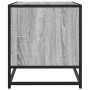 Mueble TV madera ingeniería y metal roble ahumado 61x40x46 cm de , Muebles TV - Ref: Foro24-848882, Precio: 51,87 €, Descuent...