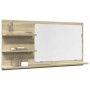 Espejo mueble baño madera ingeniería roble Sonoma 90x11x45 cm de , Tocadores de baño - Ref: Foro24-856259, Precio: 48,36 €, D...