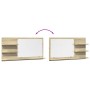 Espejo mueble baño madera ingeniería roble Sonoma 90x11x45 cm de , Tocadores de baño - Ref: Foro24-856259, Precio: 48,36 €, D...