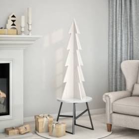 Weihnachtsbaum aus massivem weißem Kiefernholz, 112 cm hoch. von , Weihnachtsbäume - Ref: Foro24-858172, Preis: 77,63 €, Raba...