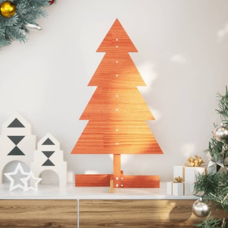 Árbol de Navidad de adorno madera maciza pino marrón cera 80 cm | Foro24|Onlineshop| Casa, Jardín y Más Foro24.es