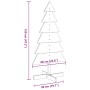 Árbol Navidad de adorno madera maciza pino marrón cera 120 cm | Foro24|Onlineshop| Casa, Jardín y Más Foro24.es