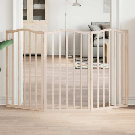 Folding dog gate with 3 panels made of poplar wood, 150 cm. | Foro24|Onlineshop| Casa, Jardín y Más Foro24.es