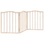 Folding dog gate with 3 panels made of poplar wood, 150 cm. by , Dog kennels and fences - Ref: Foro24-352204, Price: 35,31 €,...