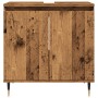 Aged engineered wood bathroom cabinet 58x33x60 cm by , Bathroom furniture - Ref: Foro24-857214, Price: 60,23 €, Discount: %