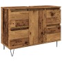 Aged engineered wood bathroom cabinet 80x33x60 cm by , Bathroom furniture - Ref: Foro24-857235, Price: 103,82 €, Discount: %