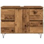 Aged engineered wood bathroom cabinet 80x33x60 cm by , Bathroom furniture - Ref: Foro24-857235, Price: 103,82 €, Discount: %