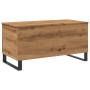 Mesa de centro madera de ingeniería roble artisan 90x44,5x45 cm de , Mesas de centro - Ref: Foro24-857443, Precio: 85,34 €, D...