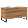 Engineered wood artisan oak coffee table 90x44.5x45 cm by , Coffee table - Ref: Foro24-857443, Price: 85,34 €, Discount: %