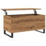 Mesa de centro madera de ingeniería roble artisan 90x44,5x45 cm de , Mesas de centro - Ref: Foro24-857443, Precio: 85,34 €, D...