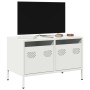 TV stand made of cold-rolled white steel 68x39x43.5 cm | Foro24|Onlineshop| Casa, Jardín y Más Foro24.es