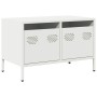 TV stand made of cold-rolled white steel 68x39x43.5 cm | Foro24|Onlineshop| Casa, Jardín y Más Foro24.es