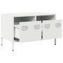 TV stand made of cold-rolled white steel 68x39x43.5 cm | Foro24|Onlineshop| Casa, Jardín y Más Foro24.es