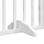 Folding dog gate with 9 panels, made of white poplar wood, 450cm. by , Dog kennels and fences - Ref: Foro24-3155594, Price: 1...