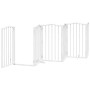 Folding dog gate with 15 panels, made of white poplar wood, 750 cm. by , Dog kennels and fences - Ref: Foro24-3155596, Price:...