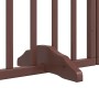 Folding dog gate 9 panels poplar wood brown 450 cm by , Dog kennels and fences - Ref: Foro24-3155606, Price: 128,90 €, Discou...