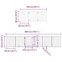 Folding dog gate 12 panels poplar wood brown 600 cm by , Dog kennels and fences - Ref: Foro24-3155604, Price: 130,41 €, Disco...