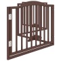 Folding dog gate 4 panels poplar brown oak 320 cm by , Dog kennels and fences - Ref: Foro24-352233, Price: 71,63 €, Discount: %